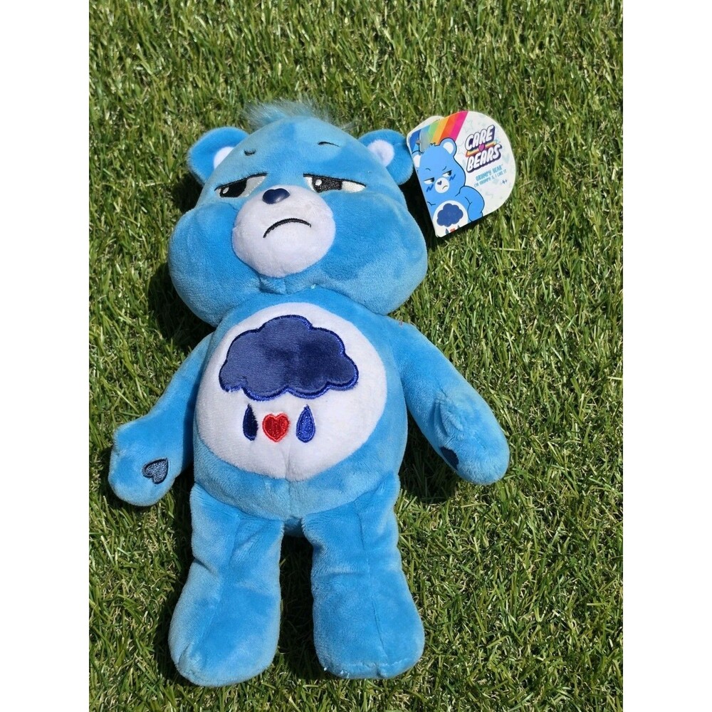 Care Bears 9” Grumpy Bear I'm Grumpy and I like It Blue Plush Bear NWT Basic Fun